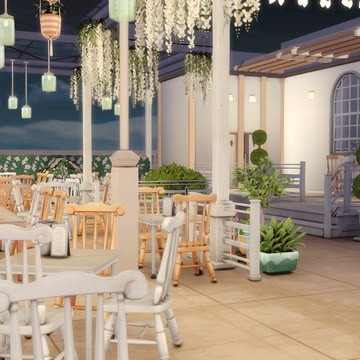 Lots Sims 4, Sims 4 Restaurant, The Sims 4 Lots, Sims 4 House Ideas, Sims Home, Sims 4 Content, Sims 4 Lots, Sims 4 Family, Die Sims 4