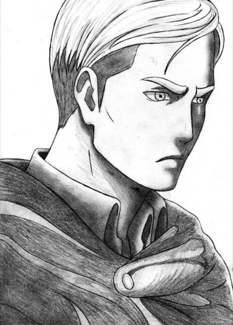 Erwin Sketch, Erwin Smith Drawing, Kaguya Otsutsuki, Erwin Smith, Aot Characters, Attack On Titan Art, Anime Sketch, Kamen Rider, Ink Art