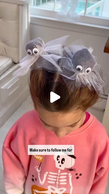 Shannon Doherty on Instagram: "BOO BUNS👻 The Cutest Halloween Hairstyle ever!!!! SHARE THIS AND SAVE FOR HALLOWEEN!! these little BOO BUNS are so easy to do and look adorable!!👻  LIKE + COMMENT - “boo” - I will send you the link for all the supplies you need to make these adorable boo buns for your family! Cutest spooky season hair idea ever!! Cute for ballet dancers too :)  FOLLOW ME @athomewith.shannon for the best tips and tricks and easy mom hacks that your family will love :) I love sharing super simple ideas that you can actually do!! #halloween #halloweenhairstyles #momhack #halloweenhacks #halloweenhair #momsofinstagram" Boo Buns Halloween Hair, Boo Buns Hair Kids, Toddler Halloween Hairstyles, Spooky Hairstyles For Kids, Boo Buns, Spooky Hairstyles, Halloween Hairstyles For Kids, Halloween Hairstyle, Shannon Doherty