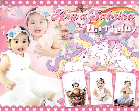 Unicorn Tarpaulin Background, Background For Tarpaulin, Birthday Tarpaulin Background, Tarpaulin Layout, Birthday Tarpaulin, Birthday Tarpaulin Design, Hello Kitty Birthday Theme, Birthday Scrapbook Layouts, Tarpaulin Design