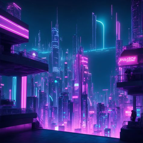 Neon Cyberpunk Aesthetic, Cyberpunk Dystopia, Story Settings, Lofi Aesthetic, Neon Cyberpunk, Urban Shop, Neon City, Knitted Texture, Futuristic Aesthetic