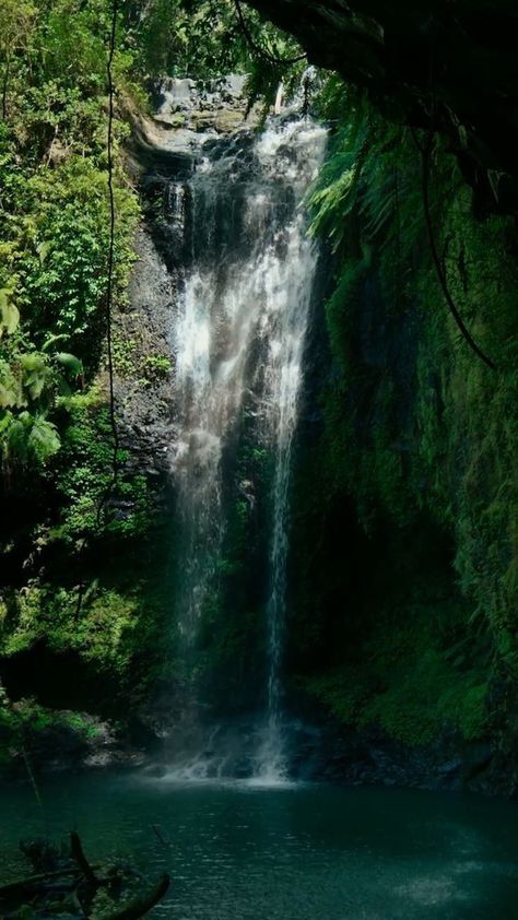 Waterfall Photography, Pretty Landscapes, Fantasy Aesthetic, Beautiful Waterfalls, Nature Aesthetic, Lock Screen, Pretty Places, Green Aesthetic, Nature Scenes