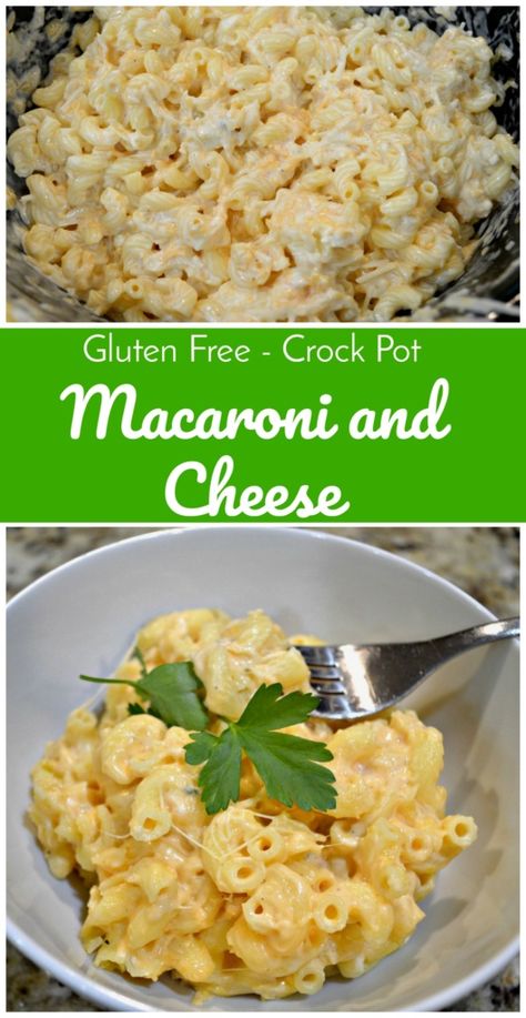 Gluten Free Crock Pot, Crock Pot Macaroni And Cheese, Crock Pot Macaroni, Gluten Free Crock Pot Recipes, Gluten Free Mac And Cheese, Crockpot Mac And Cheese, Gluten Free Sides Dishes, Gluten Free Appetizers, Lactose Free Diet