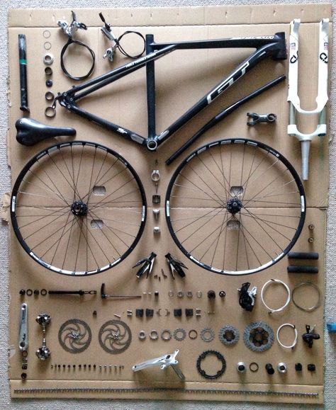 some assembly required - lol Sepeda Trek, Sports Gear Organization, Gt Bikes, My Ocd, Bicycle Mechanics, Things Organized Neatly, Urban Bicycle, Bicycle Store, Bike Tools