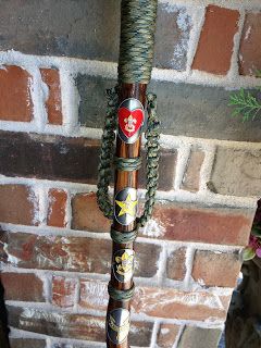 GR8Scouting: Braided Scout Hiking Stick Spring Break Camping, Walking Staff, Scout Mom, Hiking Staff, Wood Badge, Hiking Club, Scout Ideas, Walking Sticks And Canes, Hiking Sticks