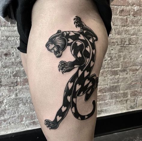 Traditional Tattoo Inspiration, Leopard Tattoos, Traditional Style Tattoo, Ankle Tattoos For Women, Knee Tattoo, Aesthetic Tattoo, Black Ink Tattoos, Dope Tattoos, Simplistic Tattoos