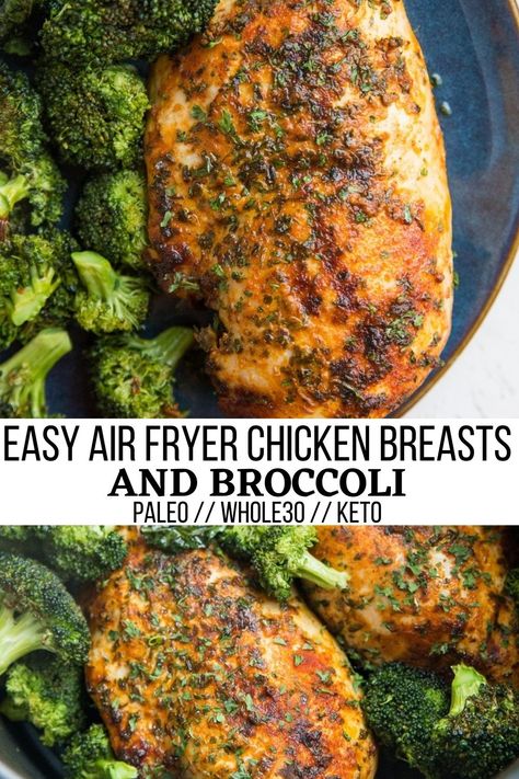 Air Fryer Chicken Breasts, Fried Chicken Breast Recipe, Easy Air Fryer Chicken, Air Fryer Recipes Chicken Breast, Stuffed Chicken Breast Spinach, Paleo Chicken Recipes, Easy Chicken Breast, Chicken Breast Recipes Easy, Air Fried Food