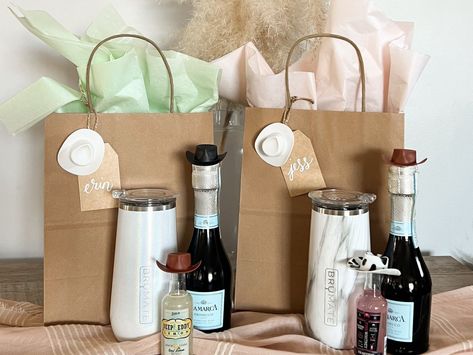 Nashville Girls Trip Goodie Bag Ideas - Salt Sister Moms Girls Weekend Goodie Bags, Girls Trip Goodie Bags Ideas, Girls Trip Goodie Bags, Staff Retreat, Goodie Bag Items, Nashville Girls Trip, Goodie Bag Ideas, Mini Cowboy Hat, 40th Bday Ideas