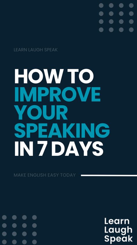 Do you want to improve your speaking in 7 days? If yes, then Learn Laugh Speak is the perfect solution for you! With Learn Laugh Speak, you can improve your speaking skills with instant corrections on all four components – reading, writing, speaking and listening – at your exact level with CEFR guidelines for levels A1 to C2. In just 7 days, you can make great progress in improving your English speaking skills! Communication English, Improve English Speaking, Learn English Speaking, Speak English Fluently, English Speaking Skills, Improve English, Improve Your English, English Tips, Guest Services