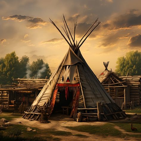 Teepee Art, Western Art Paintings, Indian Teepee, Native American Teepee, Western Artwork, Native American Men, Native American Patterns, Native American Pictures, Native American Artwork