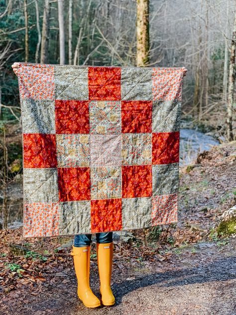 Liberty Quilt, Granny Square Quilt, Big Block Quilts, Quick Quilt, Quilt Square Patterns, Easy Quilt Patterns, Quilting For Beginners, Quilt Block Patterns, Easy Quilts