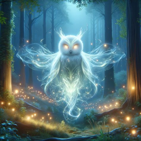 Fantasy Owl Art, Owl Spirit Animal Art, Fantasy Owl, Magical Owl, Cute Owls Wallpaper, Space Animals, Mythical Creatures Fantasy, Animal Spirit Guides, Owl Wallpaper