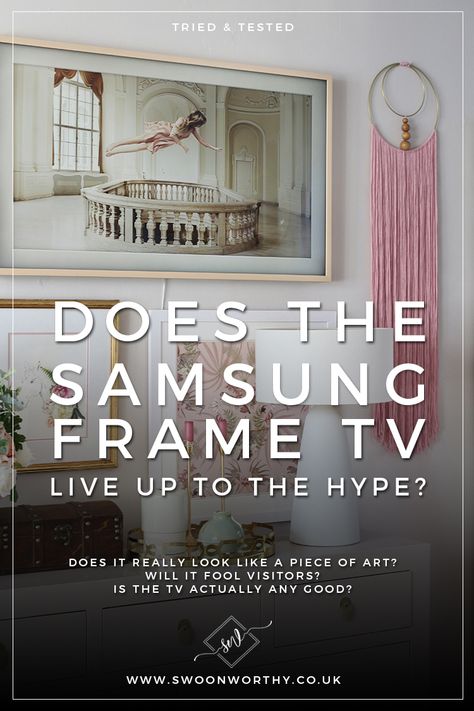 Frames For Samsung Frame Tv, Framed Tv Art, Samsung Frame Tv Ideas, Samsung Frame Tv On Wall, Samsung Tv Frame Art, Tv Samsung Frame, Samsung The Frame Gallery Wall, Samsung The Frame Tv Living Room, The Frame Samsung Ideas