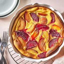 September Baking, French Apple Tart Recipe, Plum Clafoutis, Plum Torte, Clafoutis Recipe, French Apple Tart, Clafoutis Recipes, Apple Tart Recipe, Classic French Desserts