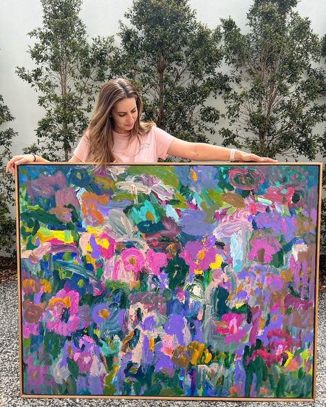 Floral abstract art | Discover the expressive and emotional art from Adele Bevacqua Motherhood Painting, Colourful Abstract Art, Floral Abstract Art, Famous Abstract Artists, Acrylic Ideas, Colourful Art, Abstract Floral Paintings, Abstract Floral Art, Bright Art