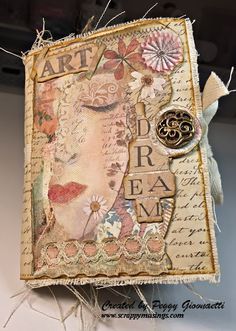 Junk Journal Mixed Media, Junk Journal Fasteners, Paper Doll Junk Journal, Altered Journal Covers, Bohemian Junk Journal, Vintage Journal Cover Ideas, Junk Journal Collage Ideas, Junk Journal Covers Ideas, Junk Journal Cover Ideas Diy