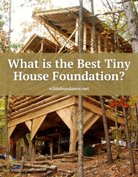 What is the best tiny house foundation? Tiny House On Foundation, Tiny House Foundation, Pier Blocks, Afro Bohemian, Diy Tiny House, Floating Deck, House Foundation, Best Tiny House, Concrete Slab