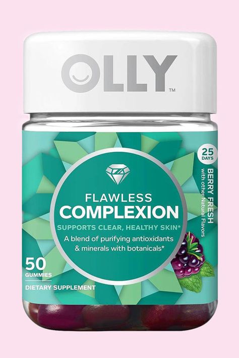 Olly Flawless Complexion. Olly Vitamins, Gummy Vitamins, Prenatal Vitamins, Hair Vitamins, Vitamins & Supplements, Vitamins And Minerals, Skin Health, Skin Care Tips, Beauty Health