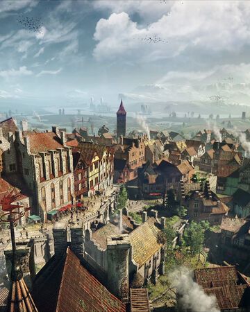 Novigrad | Witcher Wiki | Fandom Novigrad Witcher, Shadows Of The Empire, Fantasy Town, Medieval Houses, Free City, Fantasy Collection, Walled City, Fantasy City, Dream City