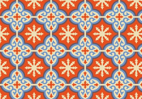 Orange Moroccan Pattern Background Vector - Download Free Vector ... Morocco Pattern, Moroccan Tiles Pattern, Moroccan Textiles, Style Marocain, Design Pattern Art, Geometric Pattern Art, Tiger Pattern, Moroccan Pattern, Batik Pattern