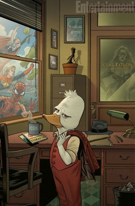 Joe Quinones, What The Duck, Howard The Duck, Duck Art, The Duck, Digital Comic, Comic Book Covers, Comic Book Characters, Fun Comics