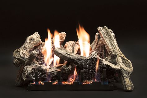 Gas Logs: The #1 Gas Fireplace Log Store (Free Calculator) Sheet Metal Shop, Fireplace Feature, Indoor Gas Fireplace, Vent Free Gas Fireplace, Gas Log Sets, Fireplace Grate, Fireplace Logs, Gas Fireplace Logs, Free Gas