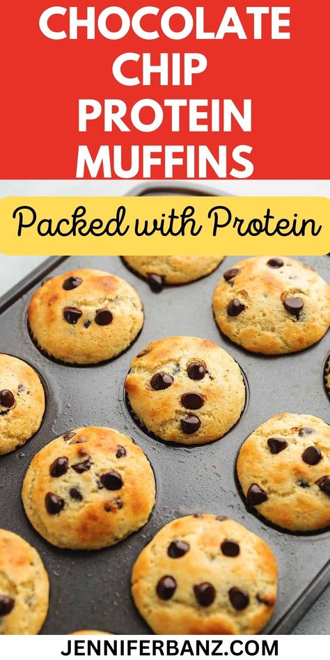 Protein Muffins Low Carb, Chocolate Chip Protein Muffins, Protein Powder Muffins, Chocolate Protein Muffins, High Protein Muffins, Low Carb Muffin Recipes, Low Carb Protein Powder, Keto Muffin Recipe, Protein Muffin Recipes