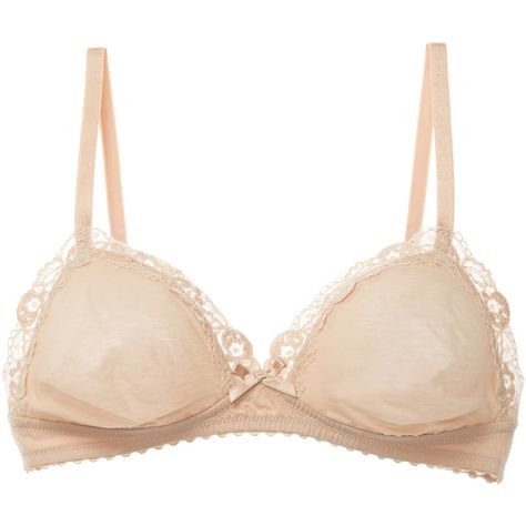 Hanro Women's Triangle Soft Cup Bra - Cream/Tan, Size 32A ($45) ❤ liked on Polyvore featuring intimates, bras, soft cup bra, triangle bras, hanro, hanro bras and lace bra Triangle Bras, Bow Bra, Lacy Bras, Bras Lace, Lacy Bra, Pants Women Fashion, Soft Cup Bra, Womens Fashion Edgy, Triangle Bra