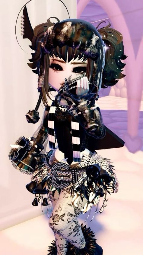 Goth Emo Outfits, Royal High Roblox Outfits Boy, Royale High Journal Ideas, Emo Outfit, Royal High Outfits Ideas Cheap, Rh Design, Mixed Curly Hair, High Hair, Royal Clothing