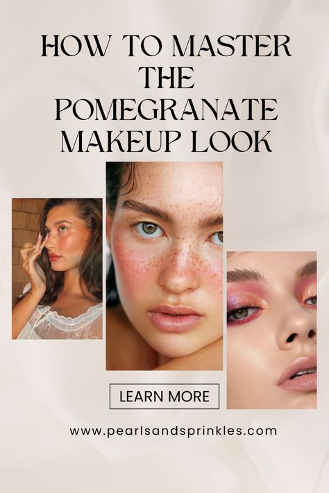 If you’ve been scrolling through TikTok lately, you’ve likely seen the rise of the stunning “Pomegranate Makeup” trend. This vibrant and juicy look is all about bringing out deep red hues with a natural glow, creating a sultry, sophisticated vibe reminiscent of the rich tones found in pomegranate seeds. It’s the perfect look for the upcoming fall and winter seasons, as it marries warmth with intensity.

So when the “Pomegranate girl makeup” look started trending? Pomegranate Makeup Look, Pomegranate Makeup, Deep Red, Pomegranate, Beauty Tips, Natural Beauty, Makeup Looks, Beauty Hacks, Step By Step