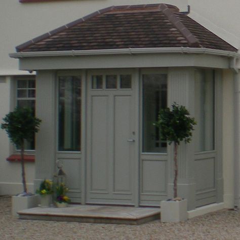 Entrance Doors | Timber Front Doors | Alu-Clad Entrance Doors | Hall Doors Porch Designs Uk, Enclosed Front Porches, Porch Extension, Sas Entree, External Front Doors, Victorian Front Doors, Glass Porch, Cottage Porch, Exterior House Remodel