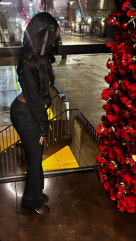 Baddiecore Aesthetic Black, Fly Black Women Outfits, Baddie City Aesthetic, Black Outfit Baddie, Jayda Wayda All Black Outfit, Baddie Cat Aesthetic, Ig Fits, Black Lingerie Outfit Baddie Aesthetic, Outfit Baddie