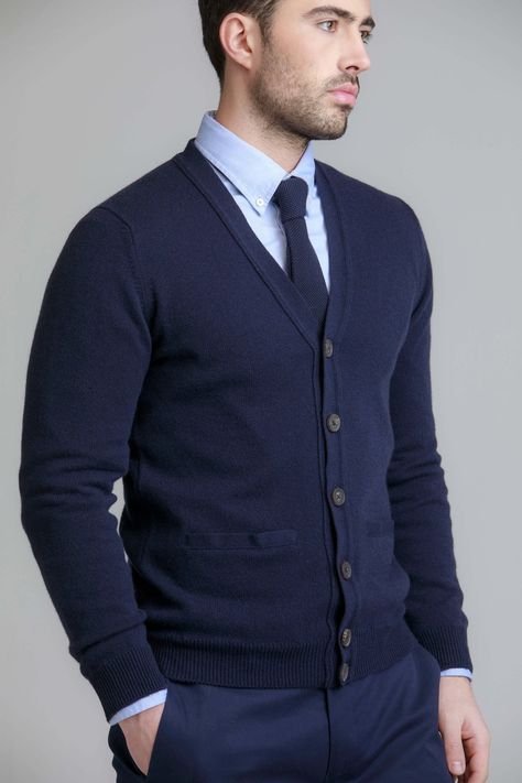 Navy blue cardigan Navy Blue Cardigan Outfit Men, Navy Cardigan Outfit Men, Blue Cardigan Outfit Men, Cardigan Formal Outfit, Navy Blue Cardigan Outfit, Blue Cardigan Outfit, Office Capsule, Sweater Outfits Men, Smart Casual Menswear