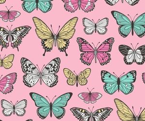 imagem discovered by ♡lovehoneybunch♡. Discover (and save!) your own images and videos on We Heart It Butterflies Aesthetic Vintage, Nature Fabric, Blue Butterfly Wallpaper, Art Deco Fabric, Butterfly Nature, Butterfly Wallpaper Iphone, Disney Phone Wallpaper, Nursery Fabric, Butterfly Theme