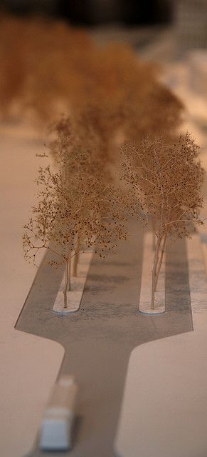 The Model | Flickr - Photo Sharing! Trees For Models Architecture, Tree Model Architecture Ideas, Architecture Tree Model, Architecture Model Design, Architecture Model Trees, Tree Architecture, Black Architecture, Water Architecture, Architecture Drawing Presentation