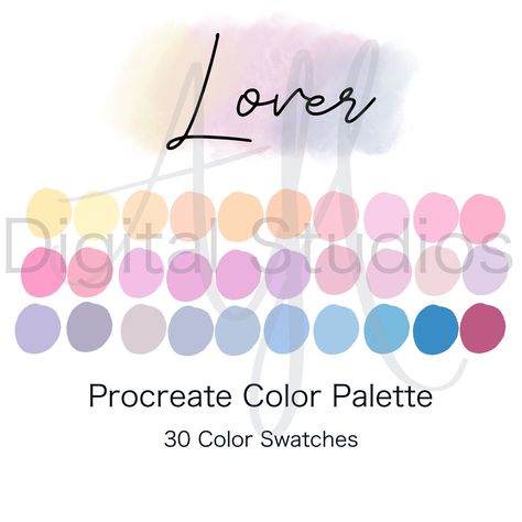 Excited to share the latest addition to my #etsy shop: Lover Procreate Color Palette, Inspired by Taylor Swift https://etsy.me/3DBMixp #taylorswift #taylorsversion #procreate #colorswatch #color #colorpalette #ipad #ahdigitalstudios Lover Colour Palette, Folklore Color Palette, Lover Color Palette Taylor Swift, Lover Taylor Swift Color Pallete, Lover Taylor Swift Colour Palette, Taylor Swift Eras Colours, Eras Tour Color Palette, Lover Color Palette, Taylor Swift Debut Color Palette