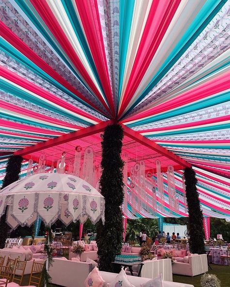 10 Amazing New Decor Colour Combinations We Spotted In Real Weddings Best Wedding Decor, Marigold Wedding, Wedding Tent Decorations, Mehendi Decor Ideas, Mehendi Ceremony, Wedding Entrance Decor, Mandap Decor, Desi Wedding Decor, Wedding Decor Ideas