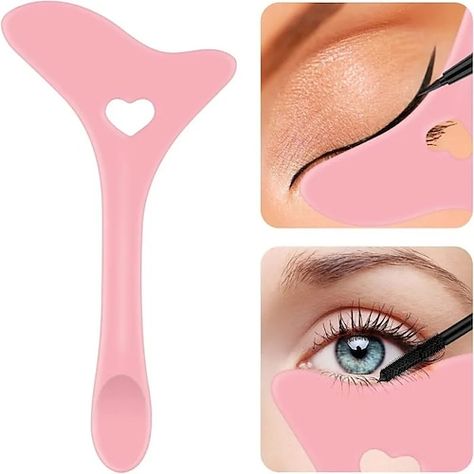 Mascara Shield, Eye Makeup Stencil, Makeup Stencils, Makeup Flawless, Beauty Quiz, Eyeliner Stencil, Y2k Makeup, 80s Makeup, Makeup For Older Women