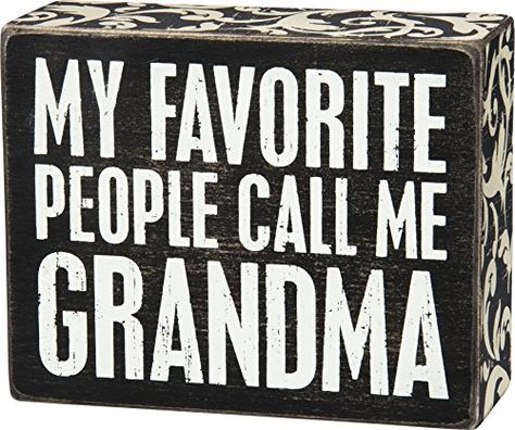 Primitives by Kathy My Favorite People Call Me Grandma Box Sign. September 28 2019 at 05:10AM. Amazon Goldbox Deals. #Shopping #Deals #USA #Discount White Wooden Box, Decorative Plaques, My Favorite People Call Me, Primitive Homes, Primitives By Kathy, Box Signs, Changing Wall Color, Sign Quotes, Primitive Decorating