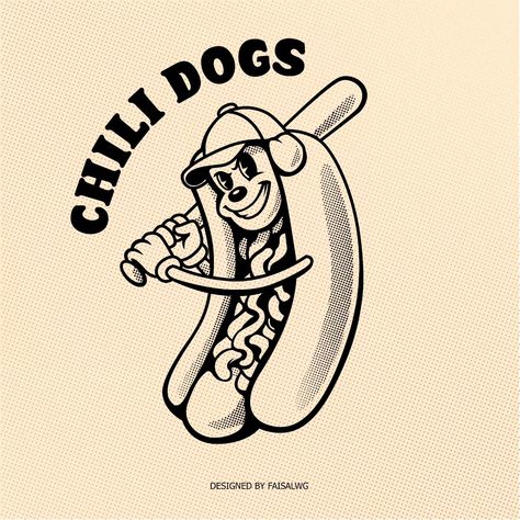 definition of hot dog 🐶🌭 Need Commission or business inquiries? Contact me via DM or Email ☎️ #logo #vintage #retro #rubberhose #mascot #cartoon #90scartoons #vintagelogo #retrocartoon #mascotlogo #logomascot #logobrand #logomaker #logodesigner #graphicdesign #illustration #illustrator #freelancer Hot Dog Logo, Hot Dog Cartoon, Email Logo, Dog Mascot, Chili Dogs, 90s Cartoons, Dog Logo, Logo Vintage, Retro Cartoons