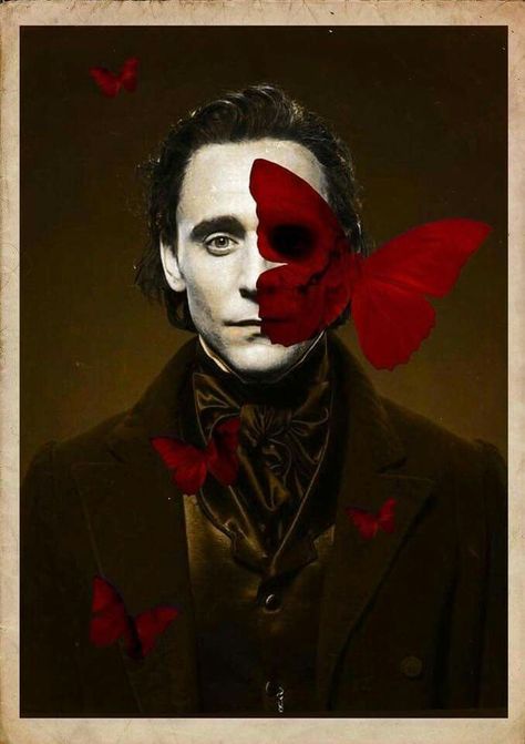 Thomas Sharpe: Proof that horror and beauty are often intertwined...  #MCM Sir Thomas Sharpe, Tom Hiddleston Crimson Peak, Like A Sir, Thomas Sharpe, Doug Jones, Art Thomas, Dark Suit, Crimson Peak, Loki Laufeyson