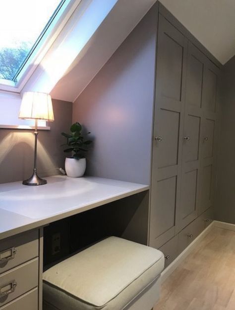 Attic Room Ideas, Loft Conversion Bedroom, Attic Wardrobe, Attic Staircase, Finished Attic, Attic Bedroom Designs, Attic Closet, Small Attic, Attic Stairs