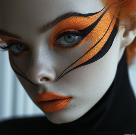 Trippy Makeup, Face Pant, Cat Face Makeup, Subtle Makeup, Avant Garde Makeup, Aztec Warrior, Cool Makeup Looks, Crazy Makeup, Botanical Drawings