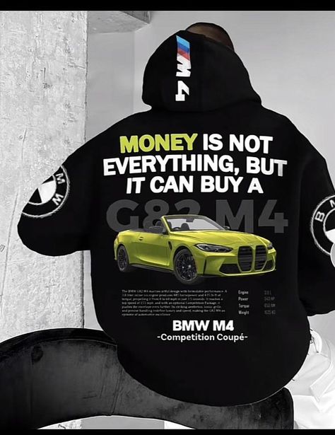 Money Is Not Everything, Money Can't Buy Happiness, Money Cant Buy Happiness, Sleeve Placket, Casual Sweatpants, Money And Happiness, Bmw M4, Pullover Designs, Logo Designs