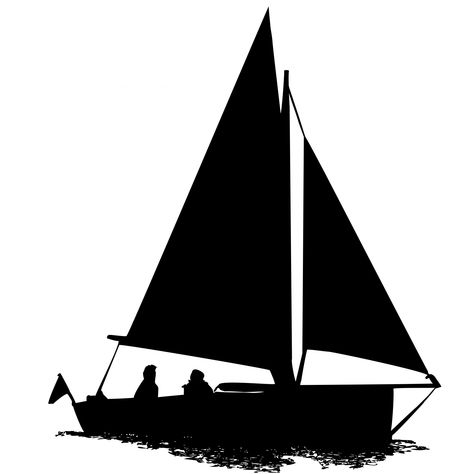 Sailing Boat Silhouette Clipart Sailboat Silhouette, Boat Silhouette, Sailboat Racing, Boat Vector, Sailboat Wall Art, Boat Drawing, Silhouette Clip Art, Clipart Black And White, Silhouette Free