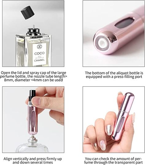 Mini Portable Perfume Travel Atomizer, Portable Mini Refillable Perfume Bottle, Portable Perfume Bottle, Refillable Perfume Bottle, Fresh Perfume, Bottle Perfume, Travel Perfume, Perfume Atomizer, Empty Bottles