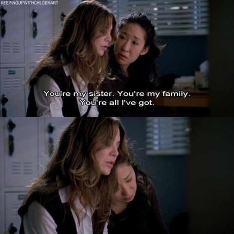 meredith and christina Cristina And Meredith, Meredith And Christina, Christina Yang, Addison Montgomery, Dark And Twisty, You Are My Person, Grays Anatomy, Cristina Yang, Grey Anatomy Quotes