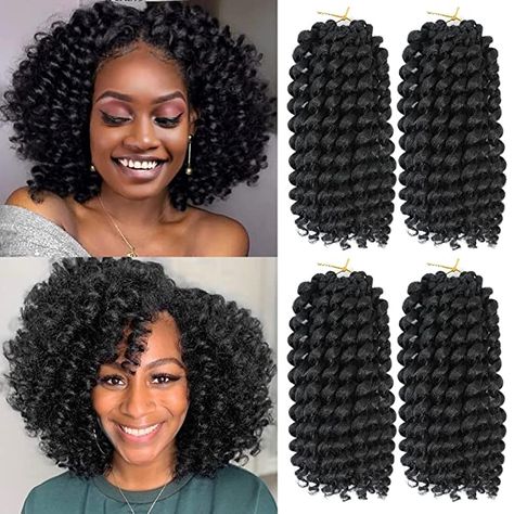 Crochet Curls For Black Women, Jamaica Bounce Crochet Styles, Human Crotchet Hair, Jamaican Bounce Crochet Hairstyles, Crochet Jamaican Bounce Hair, Jazz Water Crochet Hair, Wand Curl Crochet Hair, Jamaican Bounce Wand Curl, Best Crochet Hair Waba Hair & Beauty