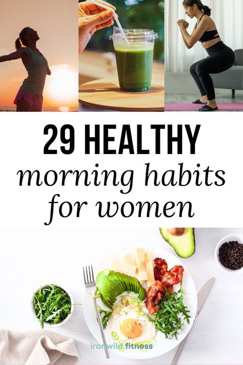 Looking for healthy morning habits to add to your routine? Get some inspiration and ideas to build a healthy morning routine full of wholesome habits! Women Morning Routine, Healthy Habits For Women, Habits For Women, Morning Routine Ideas, Weight Training Routine, Routine Ideas, Healthy Morning Routine, Morning Habits, Cardio Workout