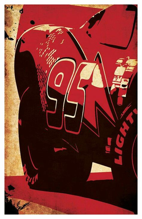 Mcqueen Poster, برق بنزين, Disney Cars Wallpaper, Poster Grafico, Cars Art, Cars Lightning Mcqueen, Auto Retro, Disney Posters, Cars Movie